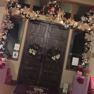 Inside of Front Door leading to Restaurant.