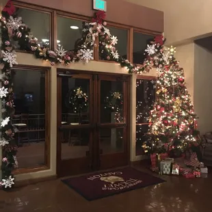 Holiday Decor in Clubhouse.