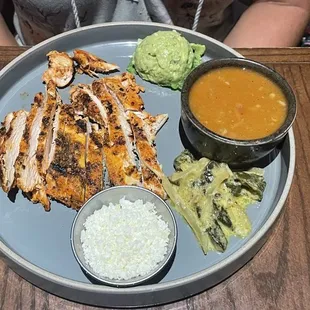 Deconstructed Pollo tacos