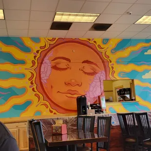 Inside the restaurant