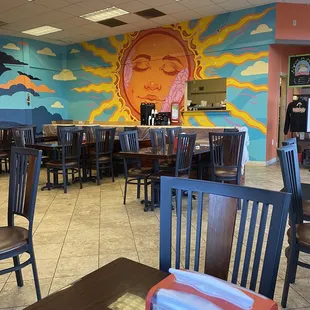 Bright eating area