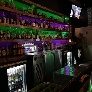 a man standing at the bar