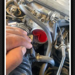 This was in my exhaustion pipe and and I don't give a receipt and they'll tell you that you're reliable is something happens to your car