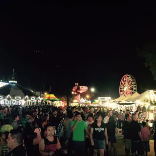 Night time at the Tulare county fair