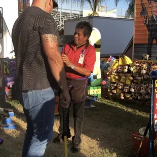 Being shown that he broke the game