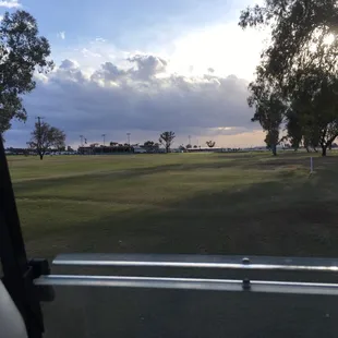 Storms all around the course