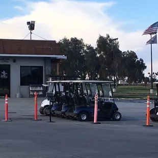 Pro shop and carts well displayed