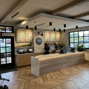 Inside where you meet the hostesses