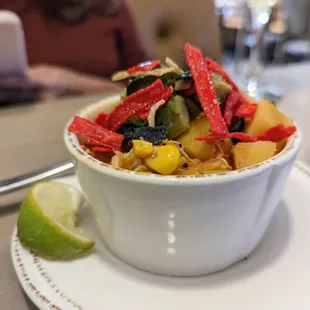 Green chile chicken stew (look at that - now THAT'S a chunky stew . . . and it was delicious, too)