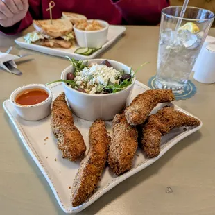 food, fish and chips