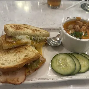 Duke City Grill Cheese &amp; Tomato Bisque