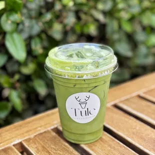 Matcha Latte: sweetened with maple syrup. Couldn&apos;t taste maple syrup and lacked sweetness which dulled the flavor unfortunately