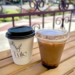 Drip coffee &amp; iced mocha