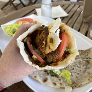 2 Piece Lahmacun with Salad  (10/8/2023)