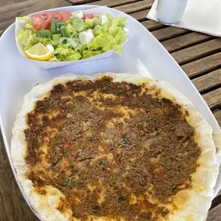 2 Piece Lahmacun with Salad
