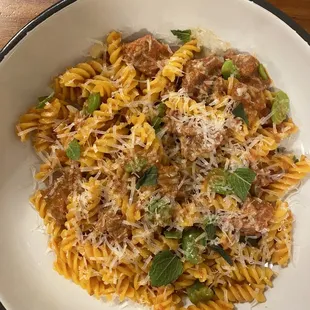 Spicy Lamb Rigatoni