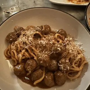 Lamb Meatball Spaghetti