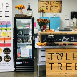 Our Retail Cheese shop inside our Cheese Making Classroom