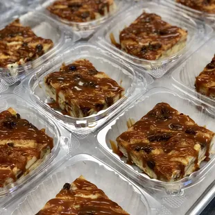 Chocolate caramel bread pudding