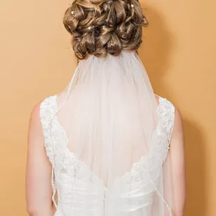 My wedding hair done by Amy!