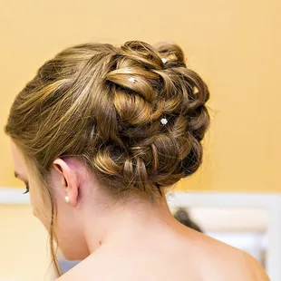 My wedding hair done by Amy!