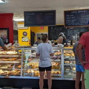 Gotta love the bakery counter! Great breakfast sandwiches, pastries, and friendly staff.