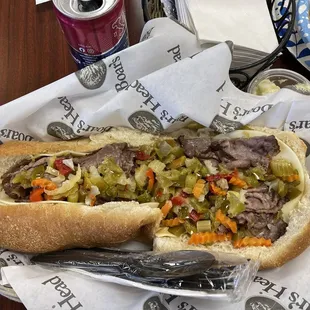 Italian beef sandwich