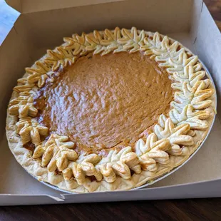 Pumpkin pie, $19