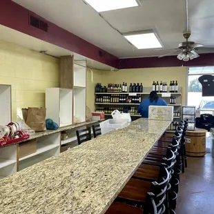 sushi and sashimi, interior