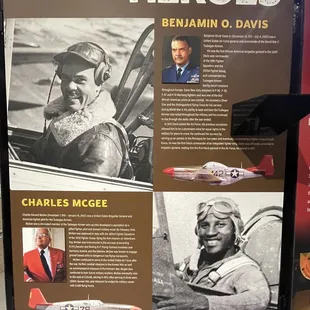 Tuskegee OK War Heroes Benjamin Davis &amp; Charles McGee