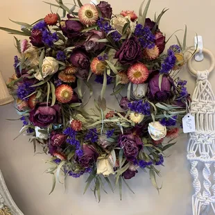 Custom dried wreath