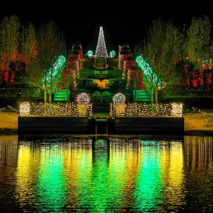 Botanic Garden of Lights offers visitors a chance to stroll garden paths illuminated with colorful lights and enjoy holiday music and more.
