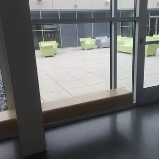 The terrace near my classes