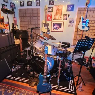 In-home jam room where Scott comes to give me instruction