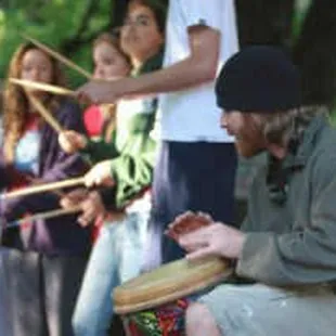 Leading a rhythm workshop