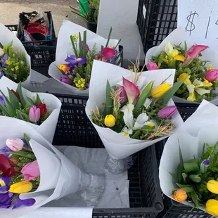  display of fresh flowers