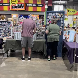 Laresa&apos;s booth: notice she was packing way before closing time. This pic was taken at 3:45pm