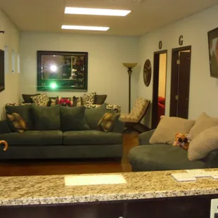 Our Home-like reception area.