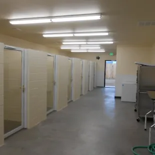 Our Standard suites w/ door to outside run on the end.