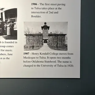 Historical timeline of Tulsa