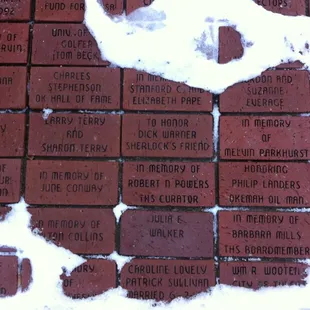 I guess you can donate money and get a brick with your name