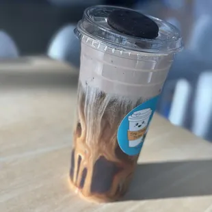 Cold Brew with mocha sweet foam (any flavor sweet foam can be added as we handmake it all in house)