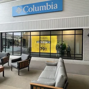 Columbia Window Signage, up to 70% Off! Great deals inside! Especially on menswear!