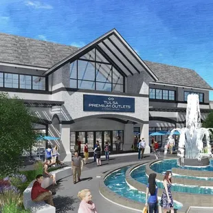 Exterior rendering of what Tulsa Premium Outlets will look like