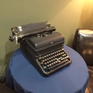 A vintage typewriter