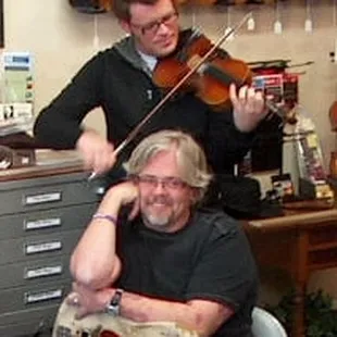Luke Bulla and Jeff Cowan at Tulsa Strings