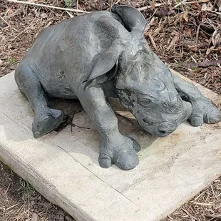 Baby rino statue