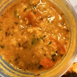 Dal tadka (I stirred it before the pic)