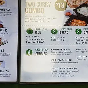 menu and prices