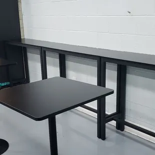 Eating area, you have to stand
